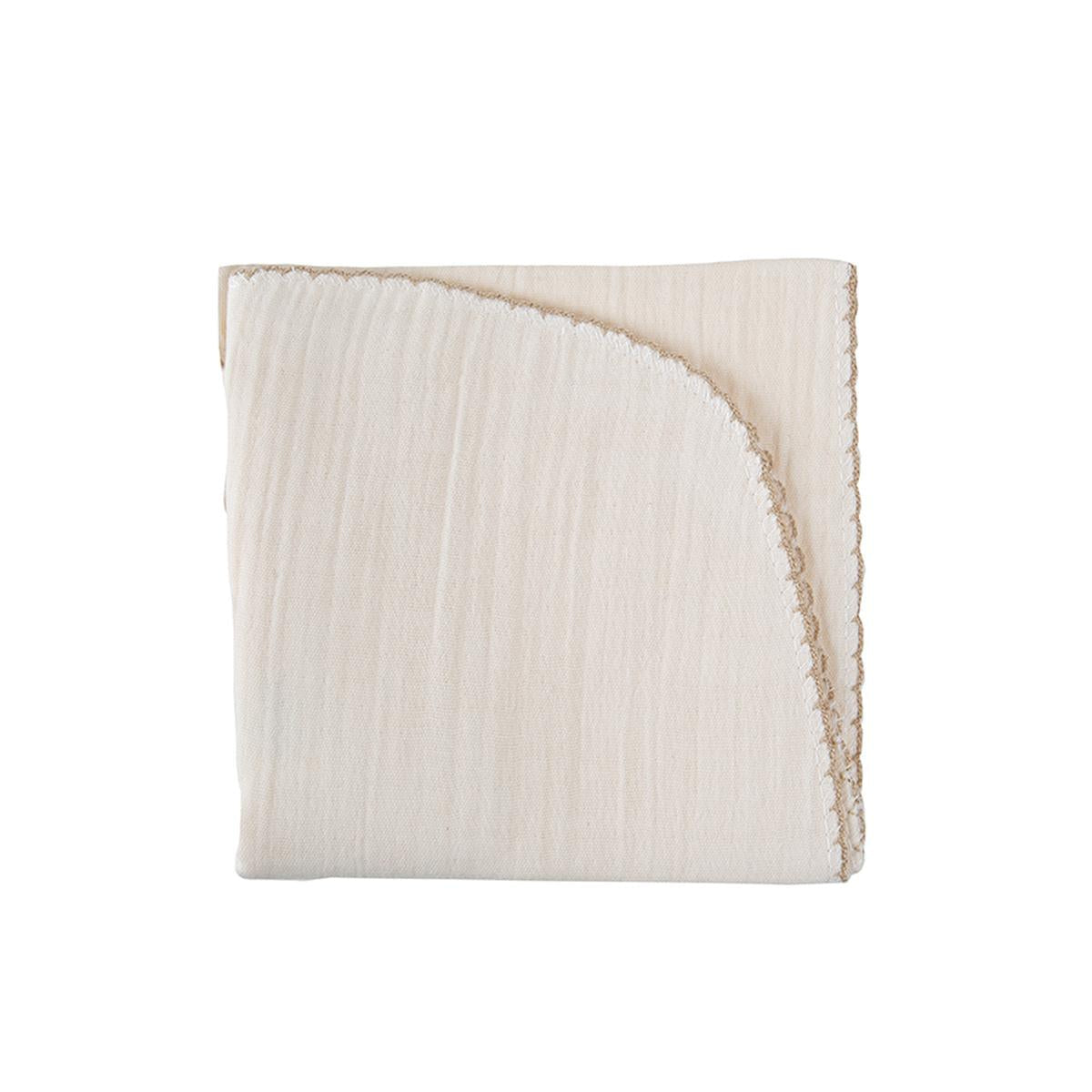 Babyjem Multi-purpose Muslin Baby Blanket - Soft, Versatile, and Gentle for Newborn Care - Ekru