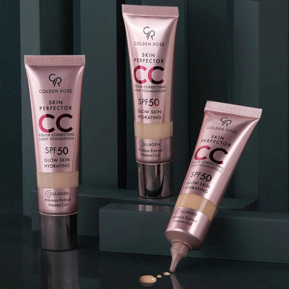 Golden Rose Skin Perfect CC SPF 50 Foundation 106 Toffee 30ml