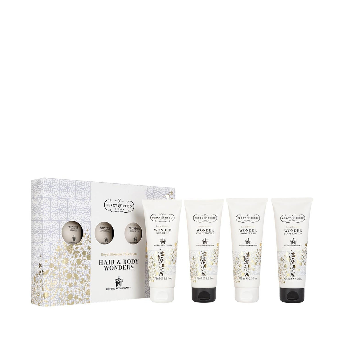 Percy & Reed Royal Blossom Hair & Body Care Set: Luxury Floral Scented Collection for Women