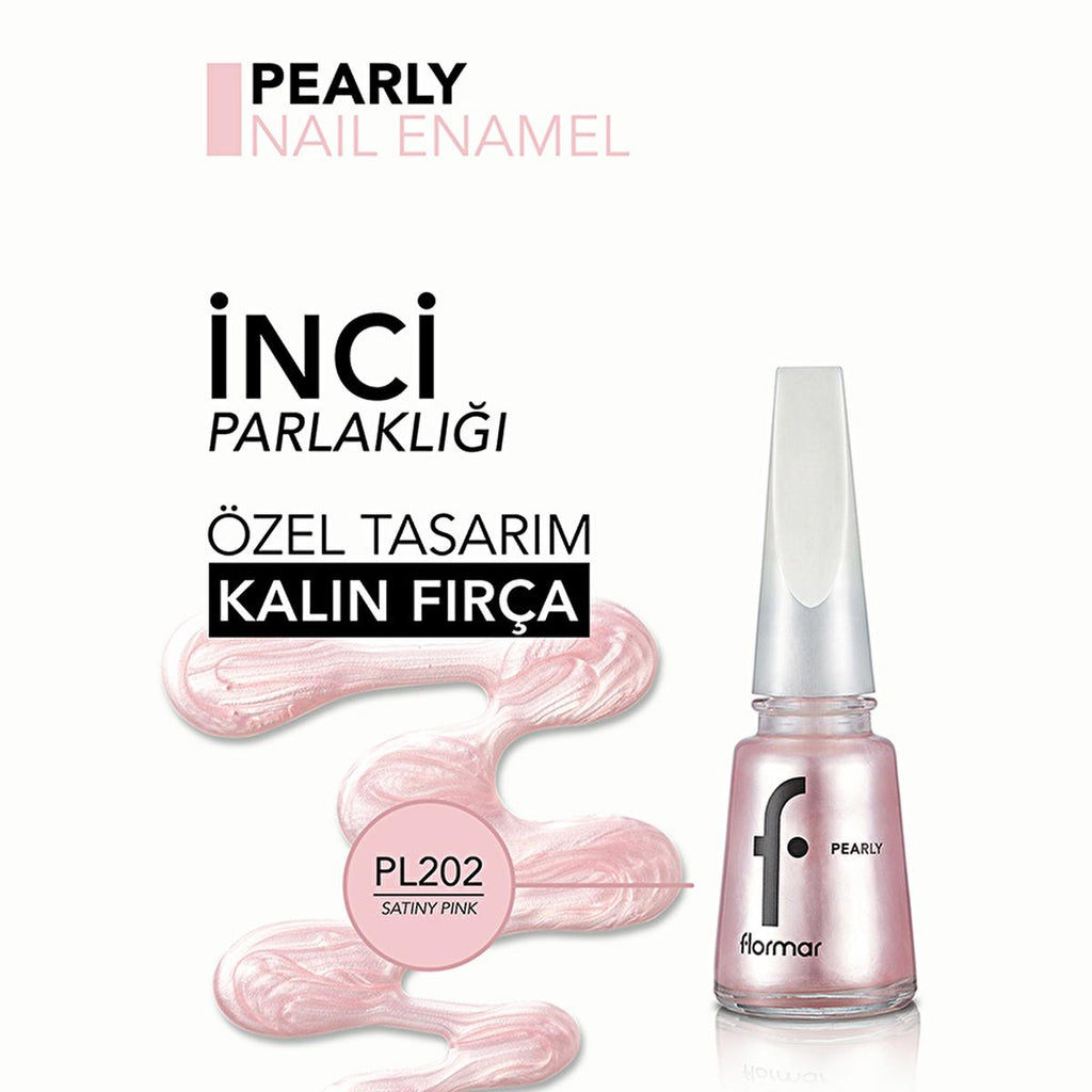 Flormar Pearly Nail Polish: Long-Lasting, Iridescent Shimmer, Vibrant Color - Chip Resistant Pearl Finish Nail Color