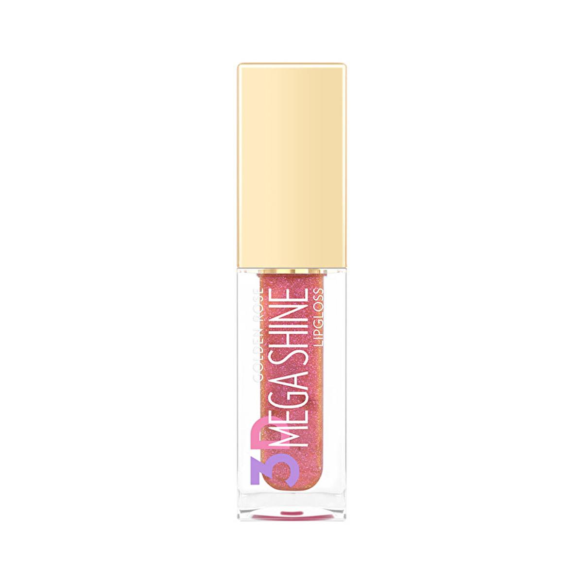 Golden Rose 3D Mega Shine Lip Gloss - Moisturizing, Shiny Lip Care with Jojoba Oil & Vitamin E