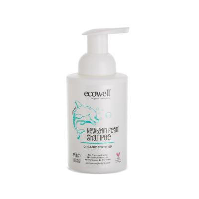 Ecowell Organic Baby Foam Shampoo - Gentle, Hypoallergenic, and Natural Cleansing for Newborns