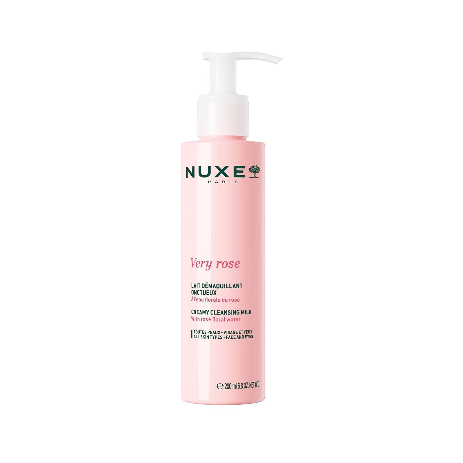 Nuxe Very Rose Face Cleansing Milk - Gentle Skincare for Sensitive Skin, 200ml