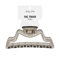 Eklips Curved Claw Clip for Secure Hold Smoked Grey