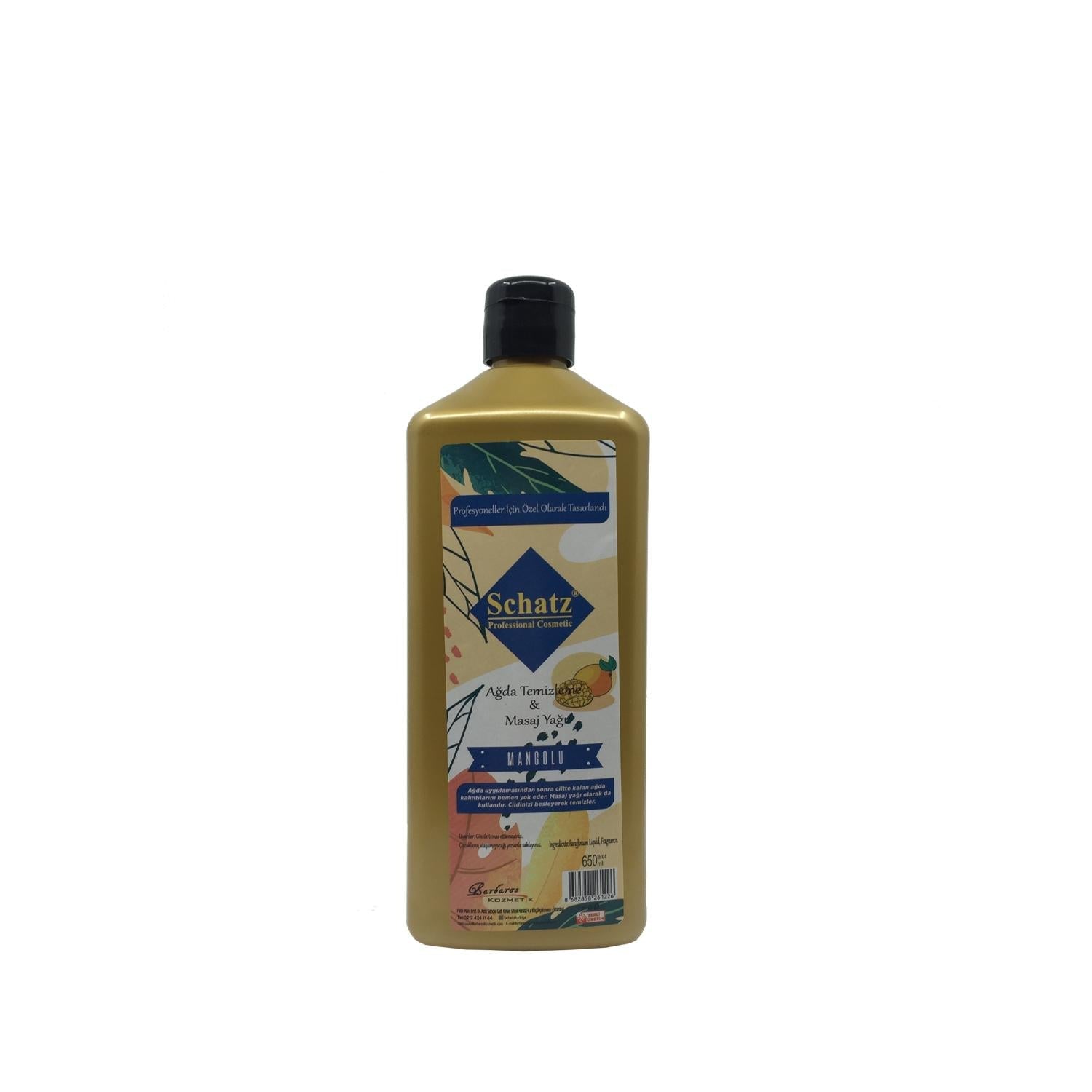 Schatz Mangolu Wax Removal and Massage Oil - 21.99 fl oz - Effective Wax Remover & Soothing Massage Oil
