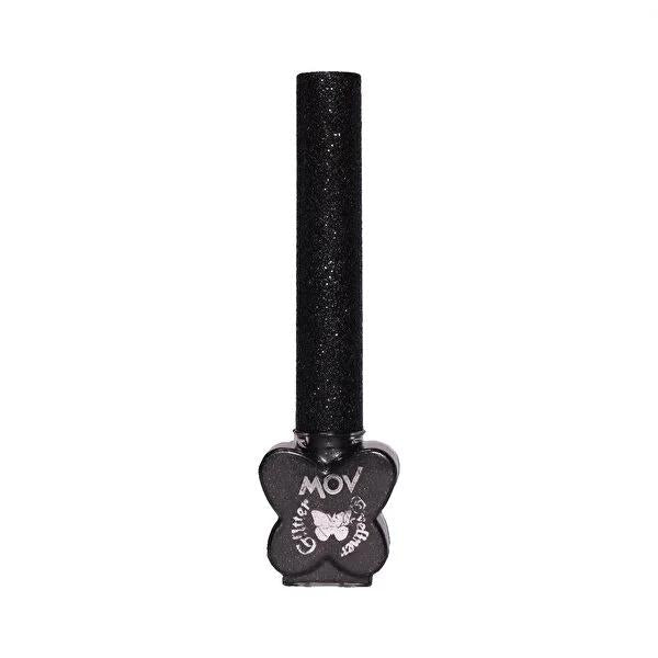 Mov Black Glitter Eyeliner: Bold Black, Long Lasting, Waterproof, Fine Tip for Dramatic Eyes