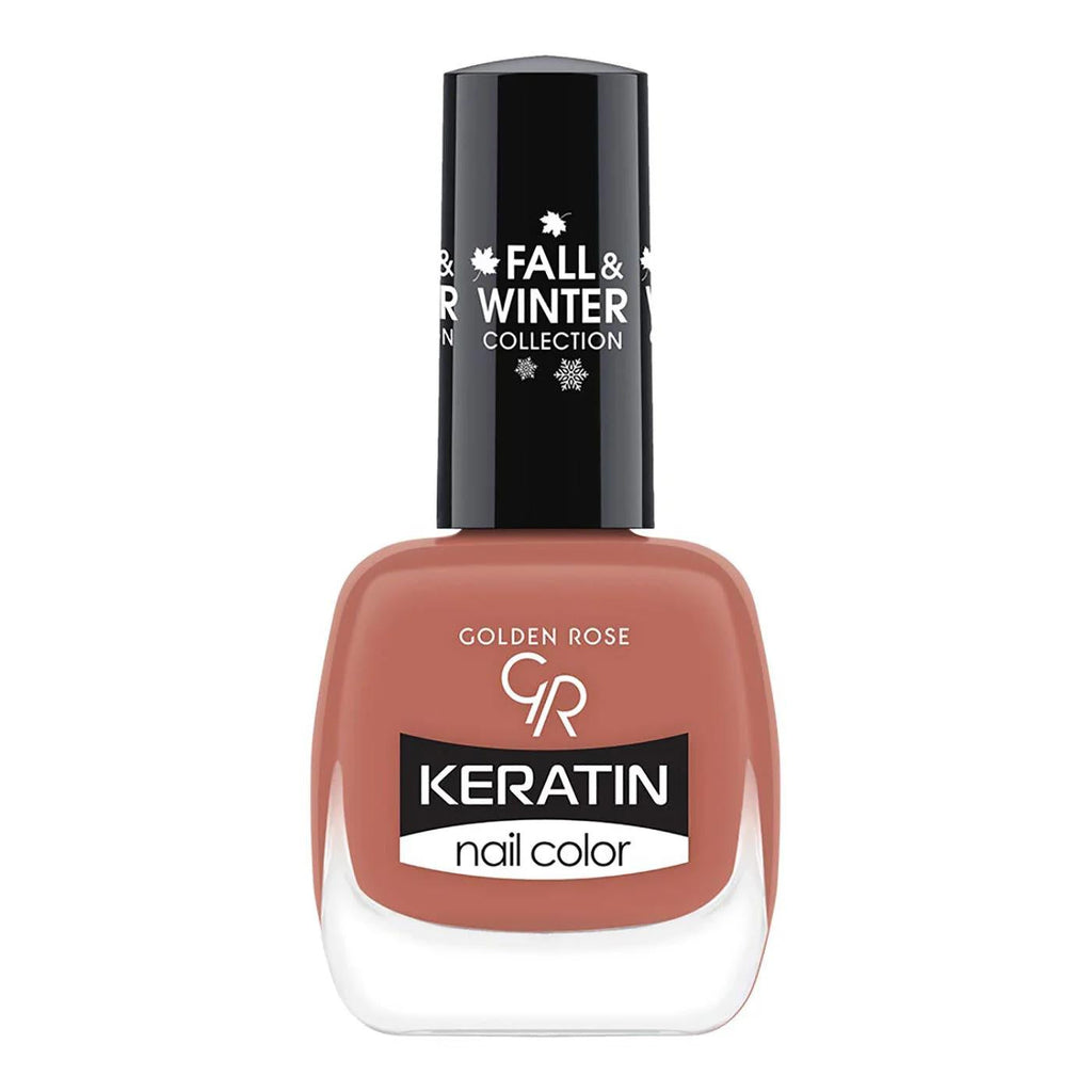 Golden Rose Keratin Nail Polish in Shade 208 for Glossy Nails