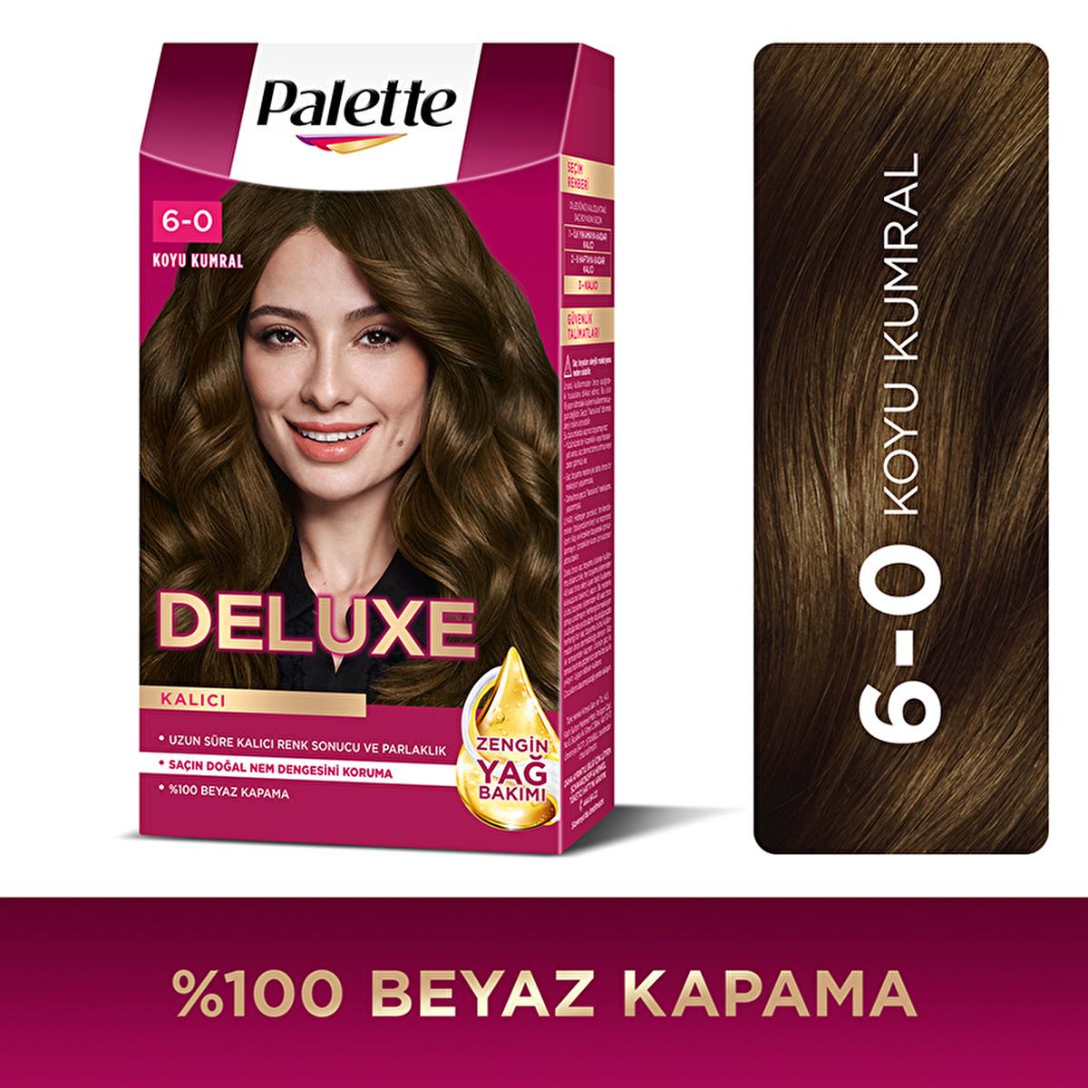 Palette Deluxe Dark Ash Blonde Hair Dye: Long Lasting Color & Shine, Deep Conditioning Micro Oils (Koyu Kumral Sa� Boyasõ)