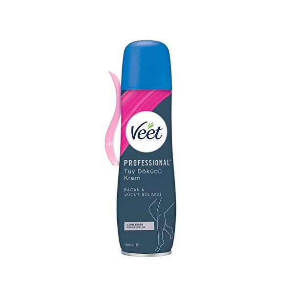 Veet Hair Removal Spray Cream for Sensitive Skin - Smooth Skin, 24hr Moisturizing - 5.07 fl oz