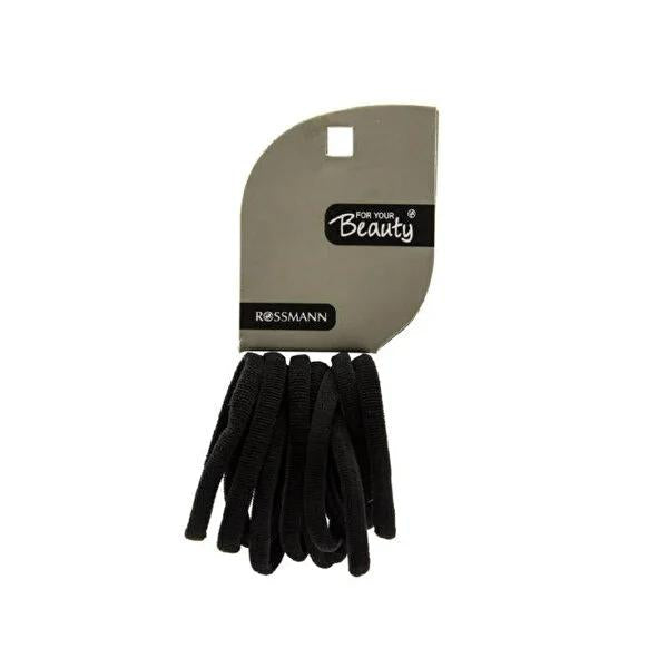 For Your Beauty Towel Hair Tie Black 10-Piece Set - Luxury Black Towels for Personal Hygiene