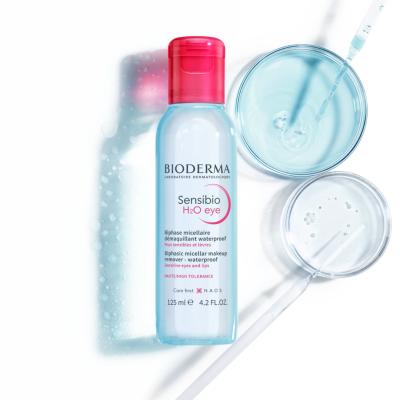 Bioderma Sensibio H2O - Gentle Micellar Eye Makeup Remover for Sensitive Eyes - Hypoallergenic & Fragrance-Free - Cleanses & Soothes (4.23 fl oz)