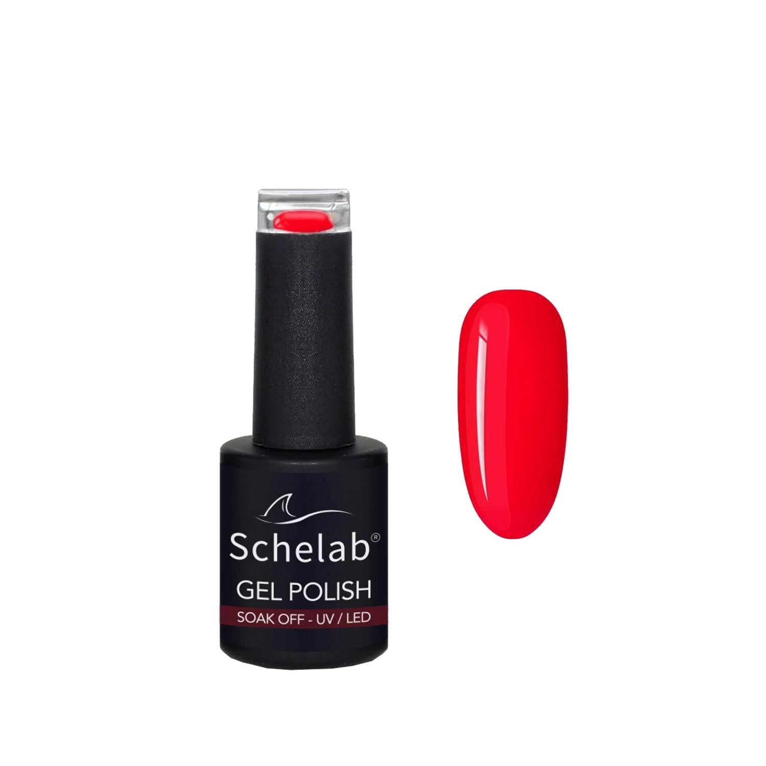 Schelab Long-Lasting Gel Nail Polish RE04 15ml - 3 Step System for Salon Quality Finish