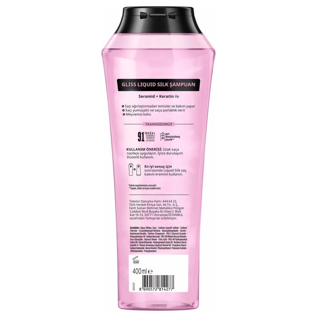 Gliss Liquid Silk Shampoo for Dull & Rough Hair 400 ml
