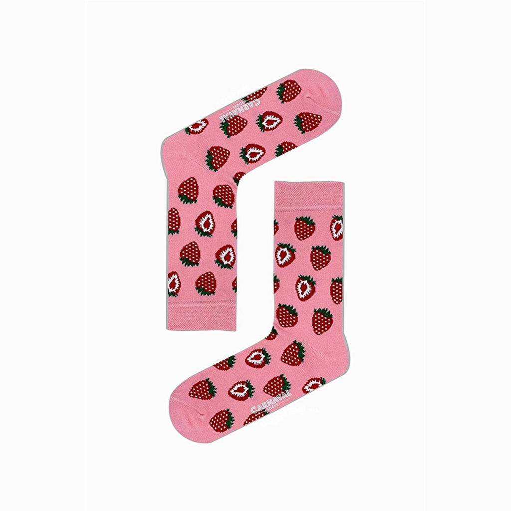 Carnaval Fruit-Themed Socks 5-Pack - Soft, Comfortable, and Stretchy Casual Socks for Everyday Wear