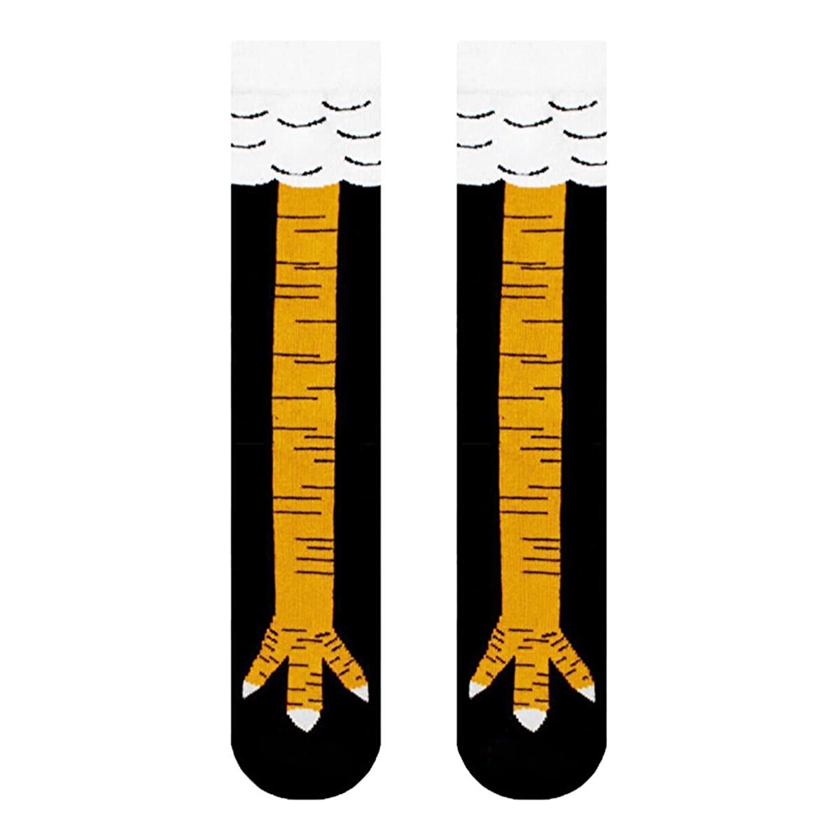 Carnaval Novelty Chicken Foot Socks - Funny, Unique Cotton Crazy Socks Gift, Playful Design & All-Day Comfort
