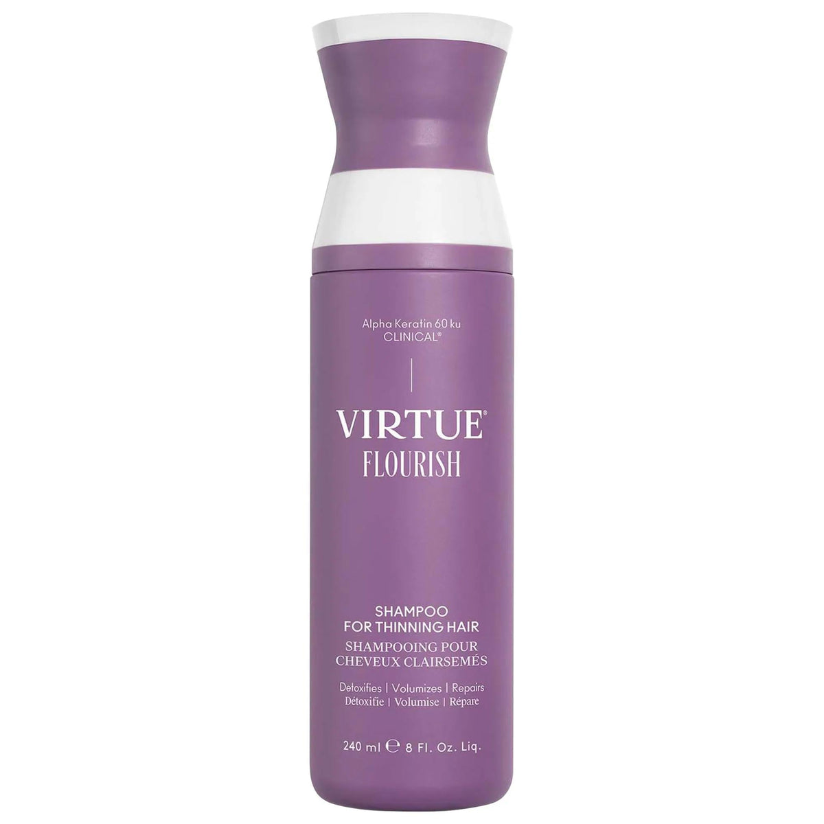Flourish Thickening Shampoo for Thinning Hair - Volumizing, Sulfate-Free, Vegan Hair Care