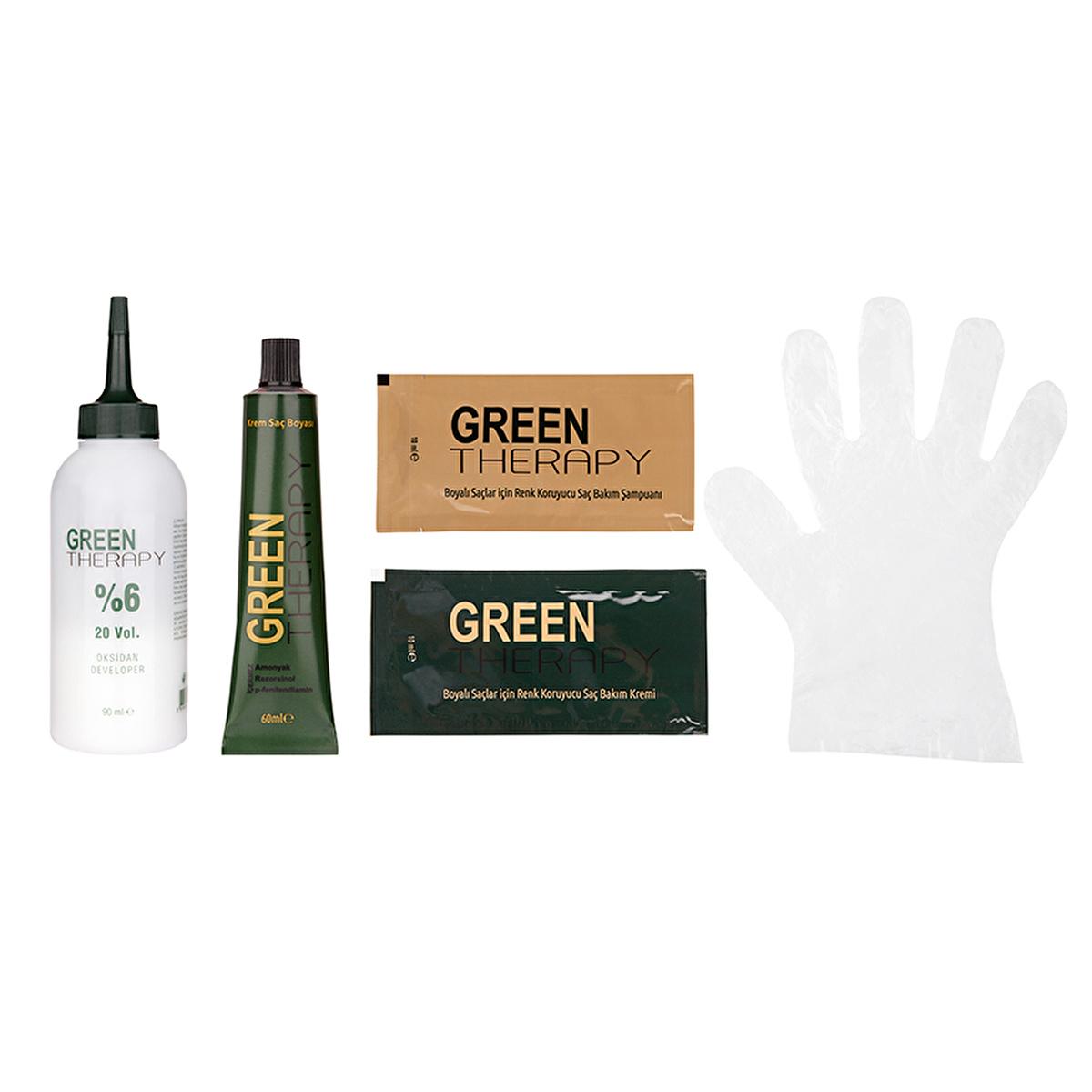 Green Therapy Natural Hair Dye - Latte 7.7, Argan Oil Enriched, Ammonia-Free Hair Coloring