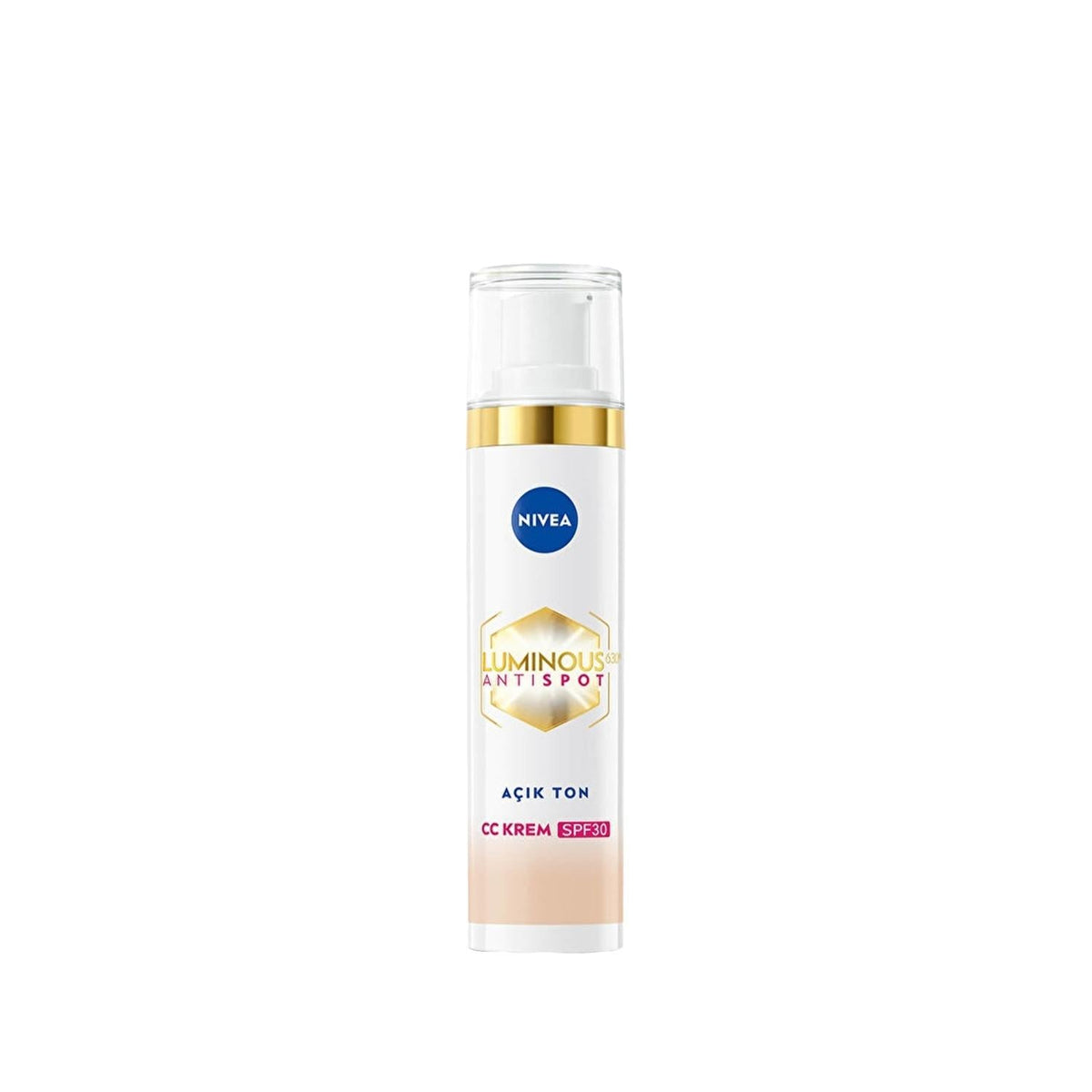 Nivea Luminous630 CC Cream SPF30 - Dark Spot Correction, Even Skin Tone, Light Tone Shade