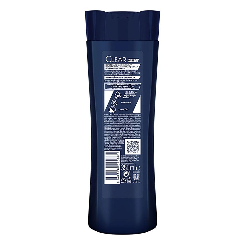 Clear Men Maximum Freshness Anti-Dandruff Shampoo 350 ml
