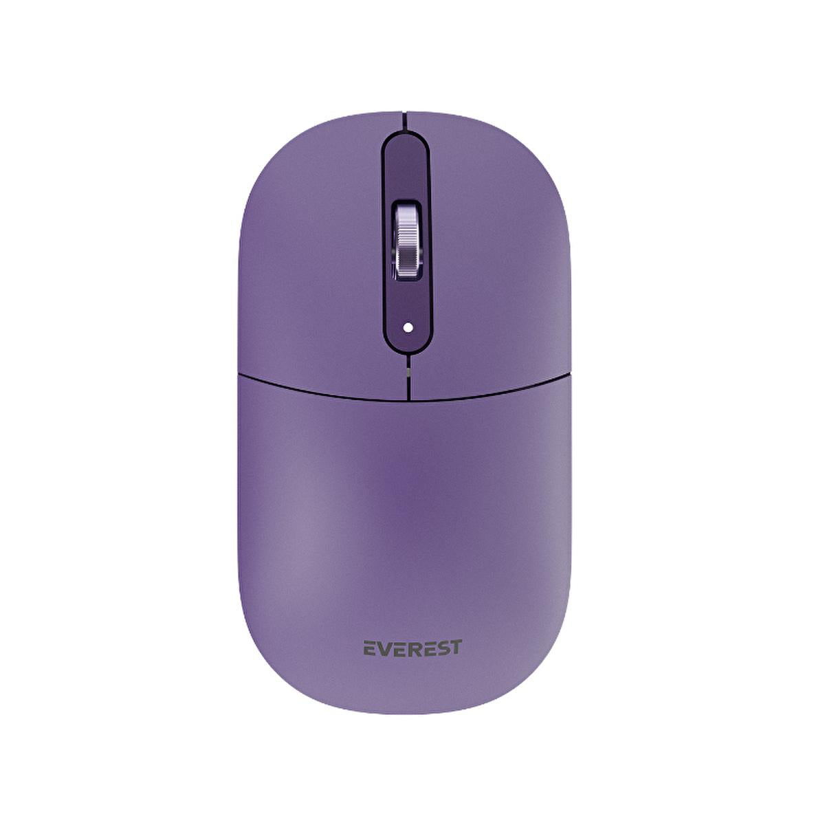 Everest Silent Click Wireless Mouse: 2.4Ghz Cordless USB Optical Ambidextrous Mouse for PC, Laptop - Effortless Control & Quiet Operation