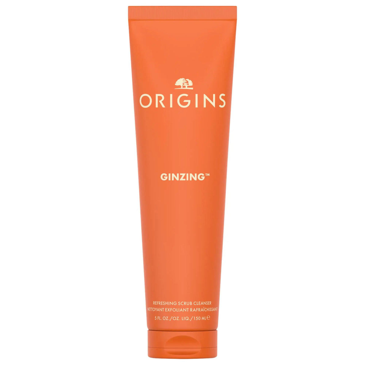 GinZing Refreshing Scrub Cleanser - Vegan Exfoliating Face Cleanser for Brightening Skin, Cruelty-Free & Natural Ingredients