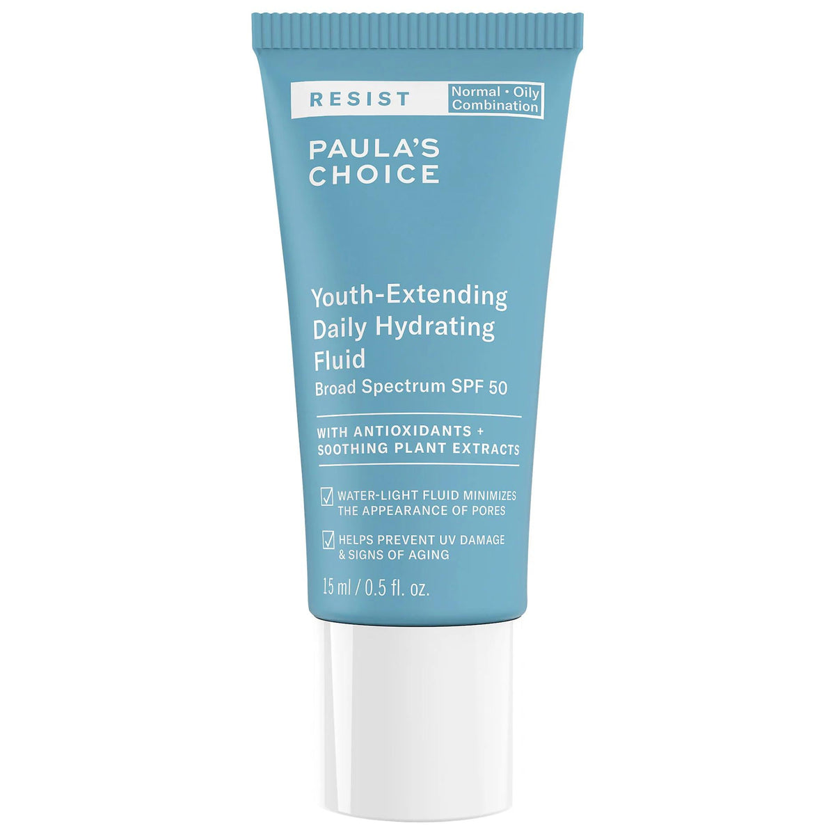 RESIST Youth-Extending SPF 50 Sunscreen: Daily Hydration, Anti-Aging & Broad Spectrum Protection | Oil-Free Mineral Sunscreen for Sensitive Skin