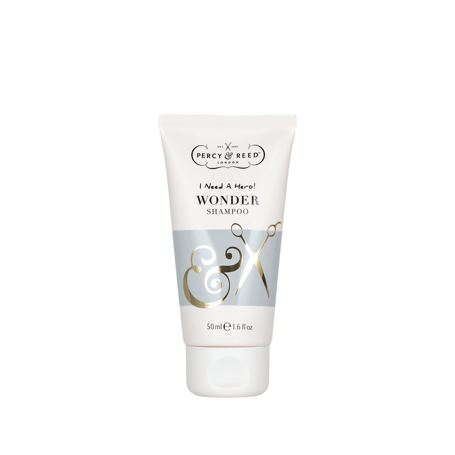 Percy & Reed I Need A Hero. Sulfate-Free Shampoo (50ml) - Gentle Cleansing for Sensitive Scalp, Travel Size Hair Care