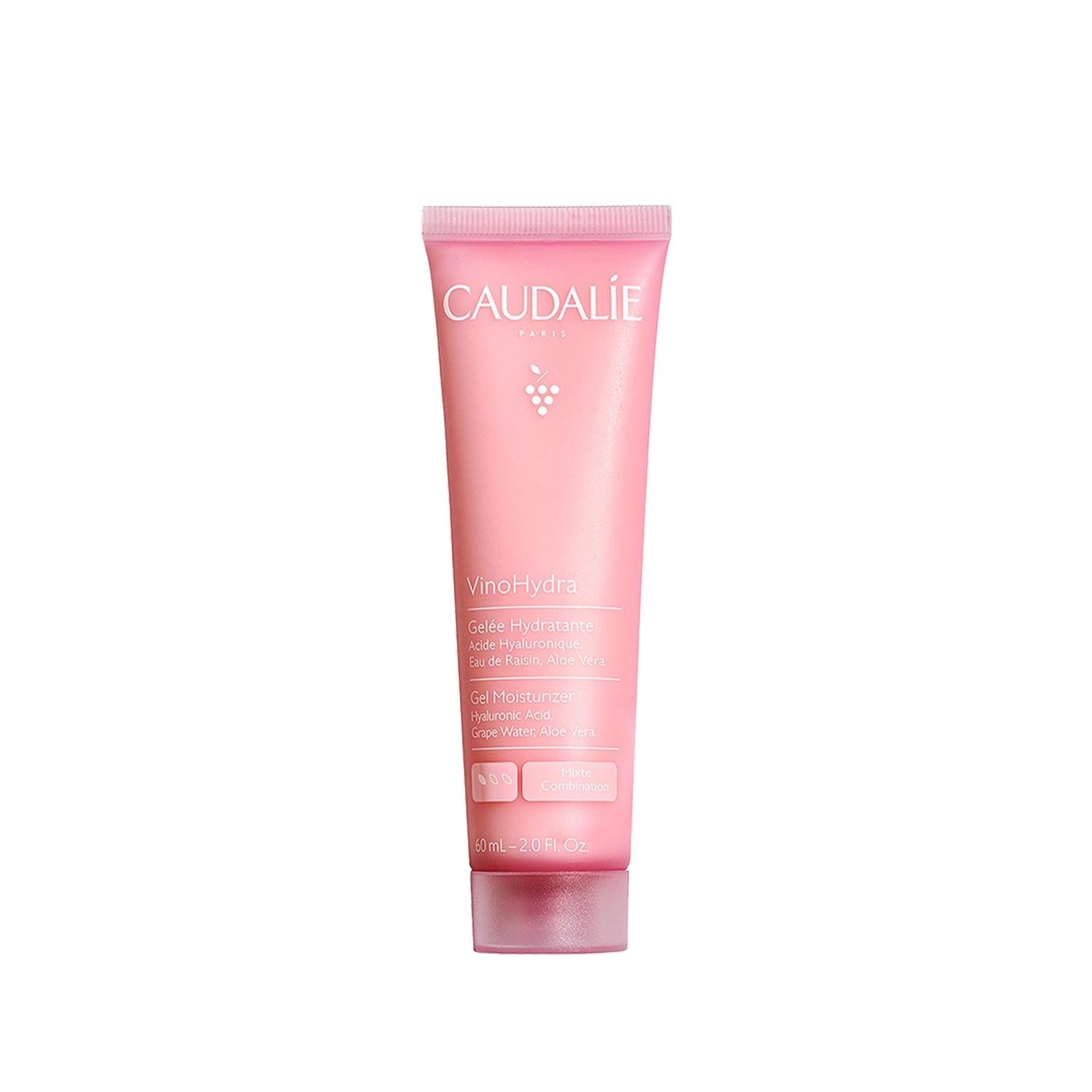 Caudalie VinoHydra Gel Moisturizer - 60ml Lightweight Hydrating Skincare for Dry & Sensitive Skin