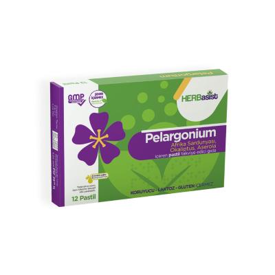 Herbasist Throat Lozenges with Pelargonium & Vitamin C - Natural Relief, Sugar-Free, Gluten-Free