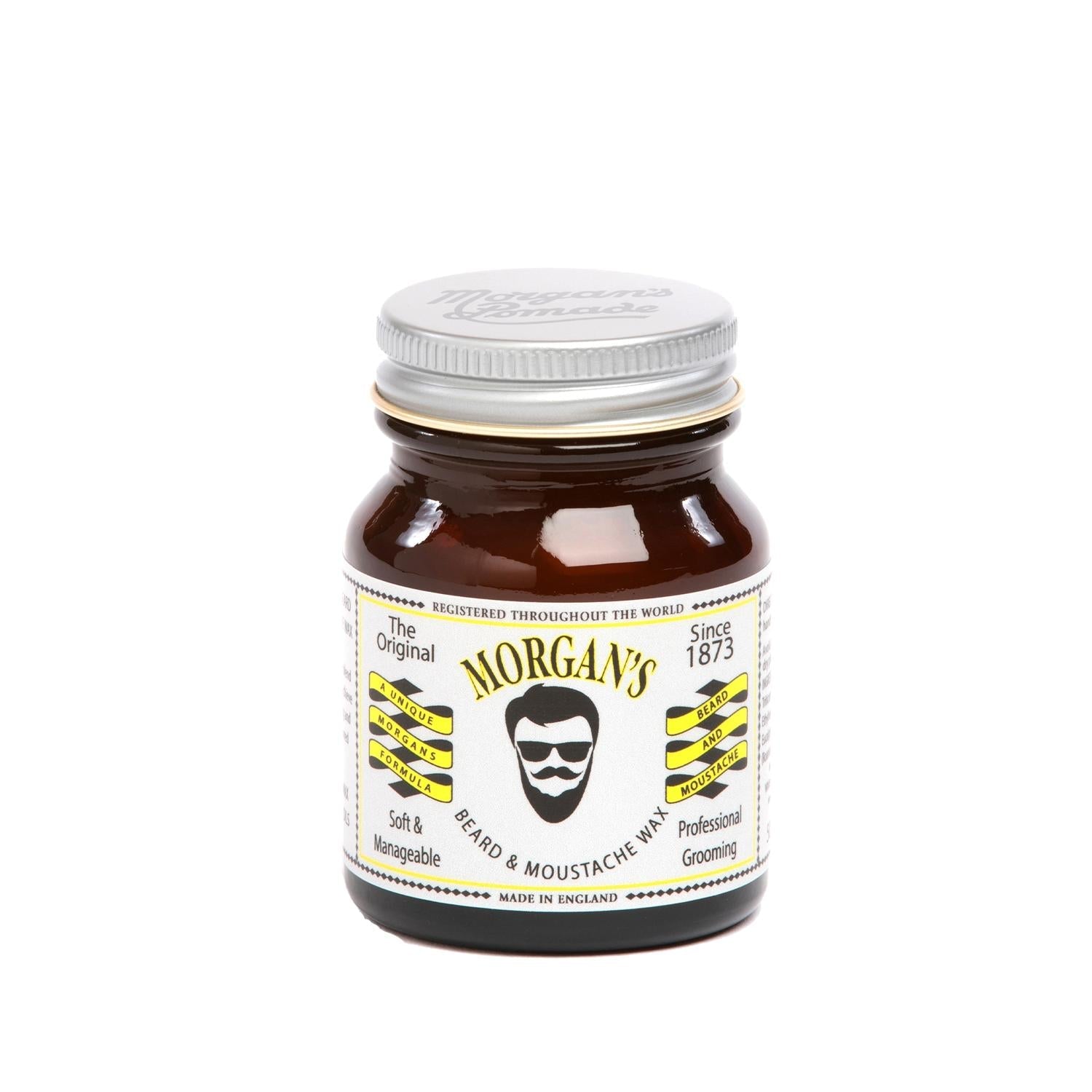 Morgan's Beard and Moustache Wax - 50g Styling & Grooming Product for Men's Beard Care