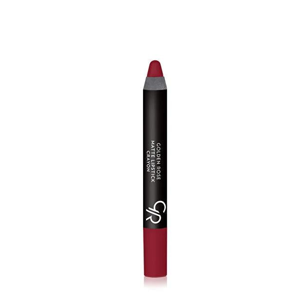 Golden Rose Matte Lipstick Crayon - Moisturizing, Long-Lasting Lip Color with Vitamin E - Dermatologically Tested, Variety of Shades