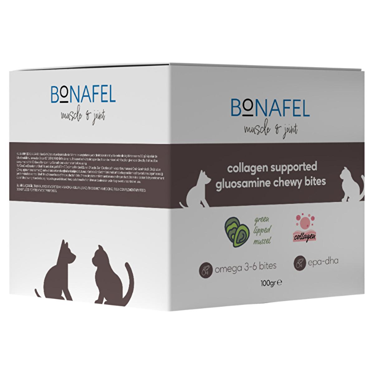 Bonafel Pet Supplement for Cats & Dogs - Glucosamine & Spirulina Chewable Tablets for Joint Health