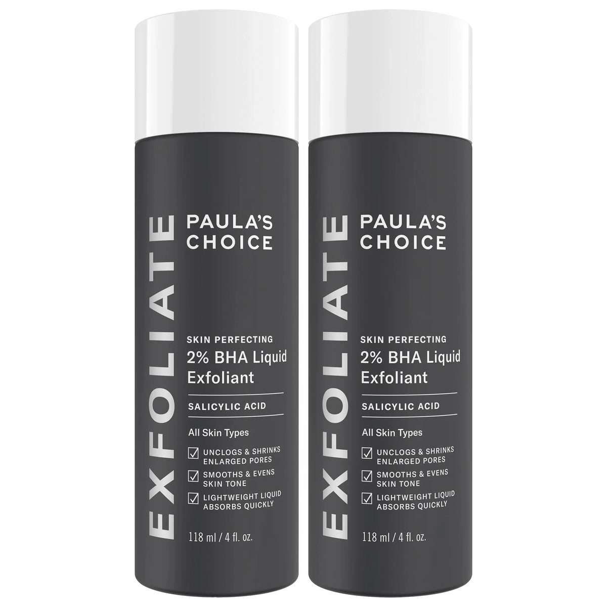 Paula's Choice BHA Expert Exfoliation Duo: 2% Salicylic Acid Toner for Pore Minimizing, Acne Treatment, and Smooth Skin