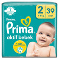 Prima Pampers Active Baby Diapers Size 2, 39 Count - Leakproof & Dermatologically Tested