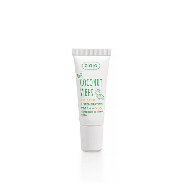 Ziaja Natural Coconut Lip Balm - Vegan, Moisturizing, and Protective Lip Care for Dry, Chapped Lips