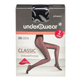 Underwear 20 Denier Sheer Lycra Tights in Black
