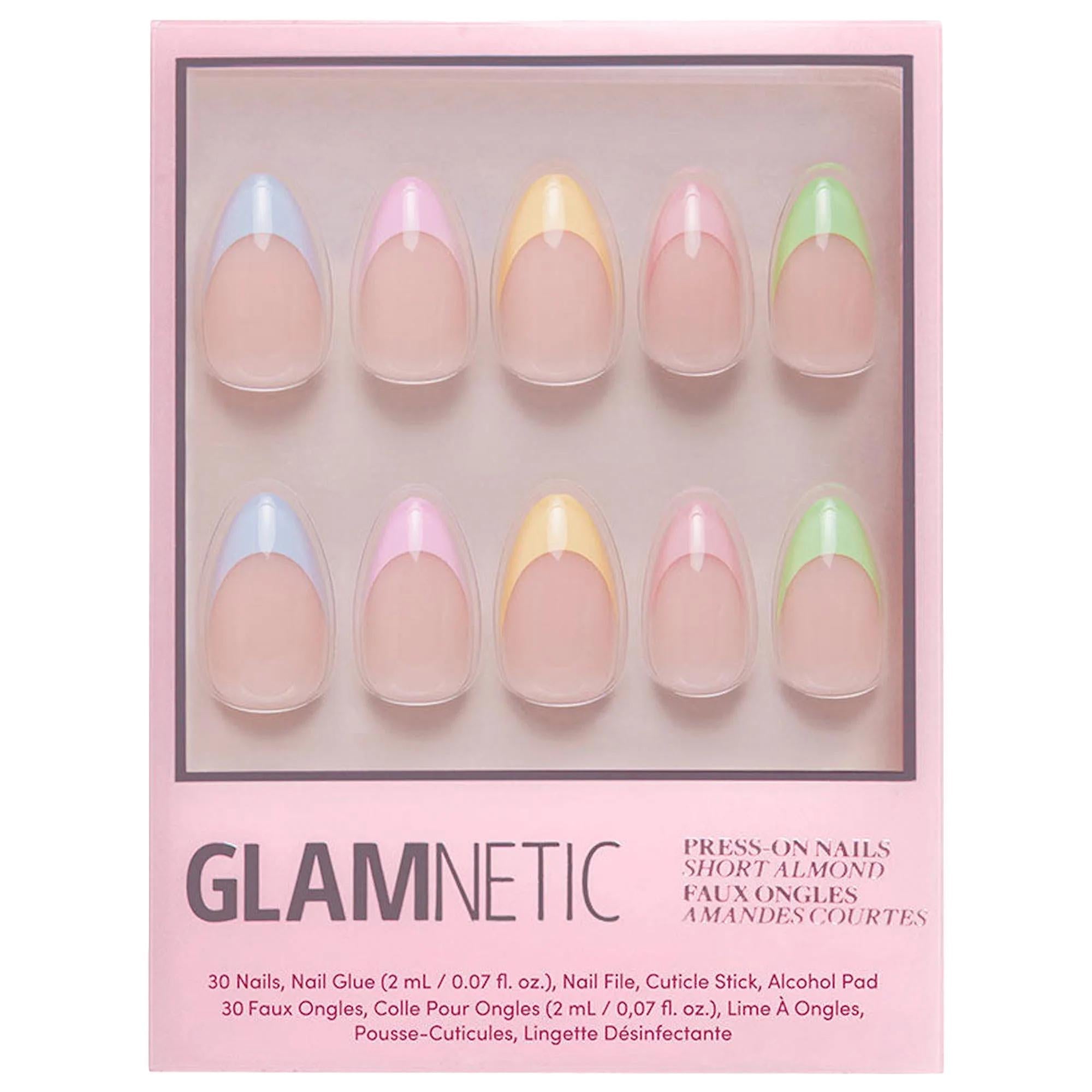Glamnetic Press-On Nail Kit - Salon-Quality Manicure at Home with Reusable Nails, Gluten-Free & Cruelty-Free