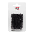 Eklips Black Hair Pins: 60-Piece Set - Strong Hold Zigzag Bobby Pins for All-Day Hairstyles & Gentle Rounded Tips