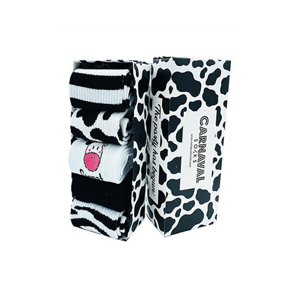 Carnaval Socks 5-Pack Comfortable Cotton Socks for Daily Wear - Milk Cemberler Corap Kutusu
