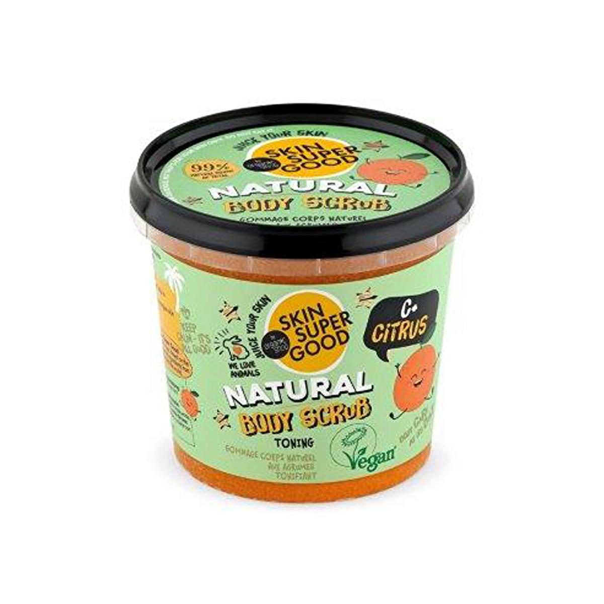 Organic Shop Citrus Body Scrub - Natural Skincare with Vitamin C, 12.17 fl oz