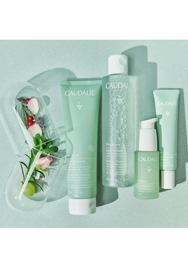 Caudalie Purifying Gel Cleanser - Vegan, Natural Face Cleanser for Acne-Prone Skin, Dermatologically Tested, 5.07 fl oz
