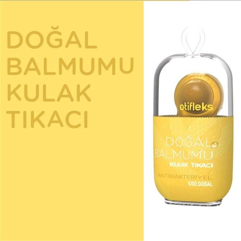 Otifleks Natural Beeswax Ear Plugs - Soft, Reusable Ear Protection for Sleeping, Swimming - Chemical-Free, 4 Sizes