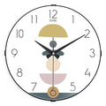 Muyika 36 cm Silent Wall Clock with Real Glass Front and Modern Design