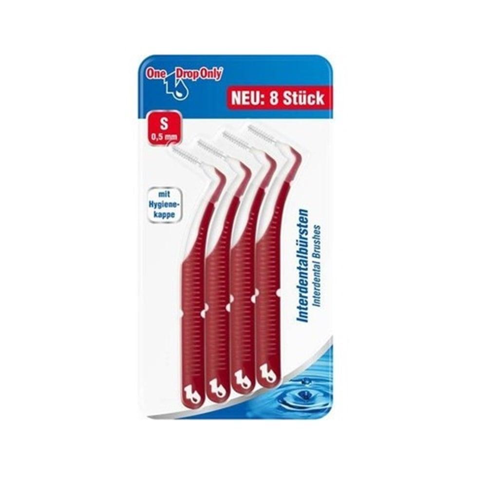 One Drop Only Interdental Brush S 8-Pack - Effective Oral Hygiene for Tight Spaces