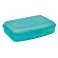 Flink & Sauber Rectangular Food Storage Container - Medium Size Snack Box for On-the-Go, Portable and Practical Kitchen Organization