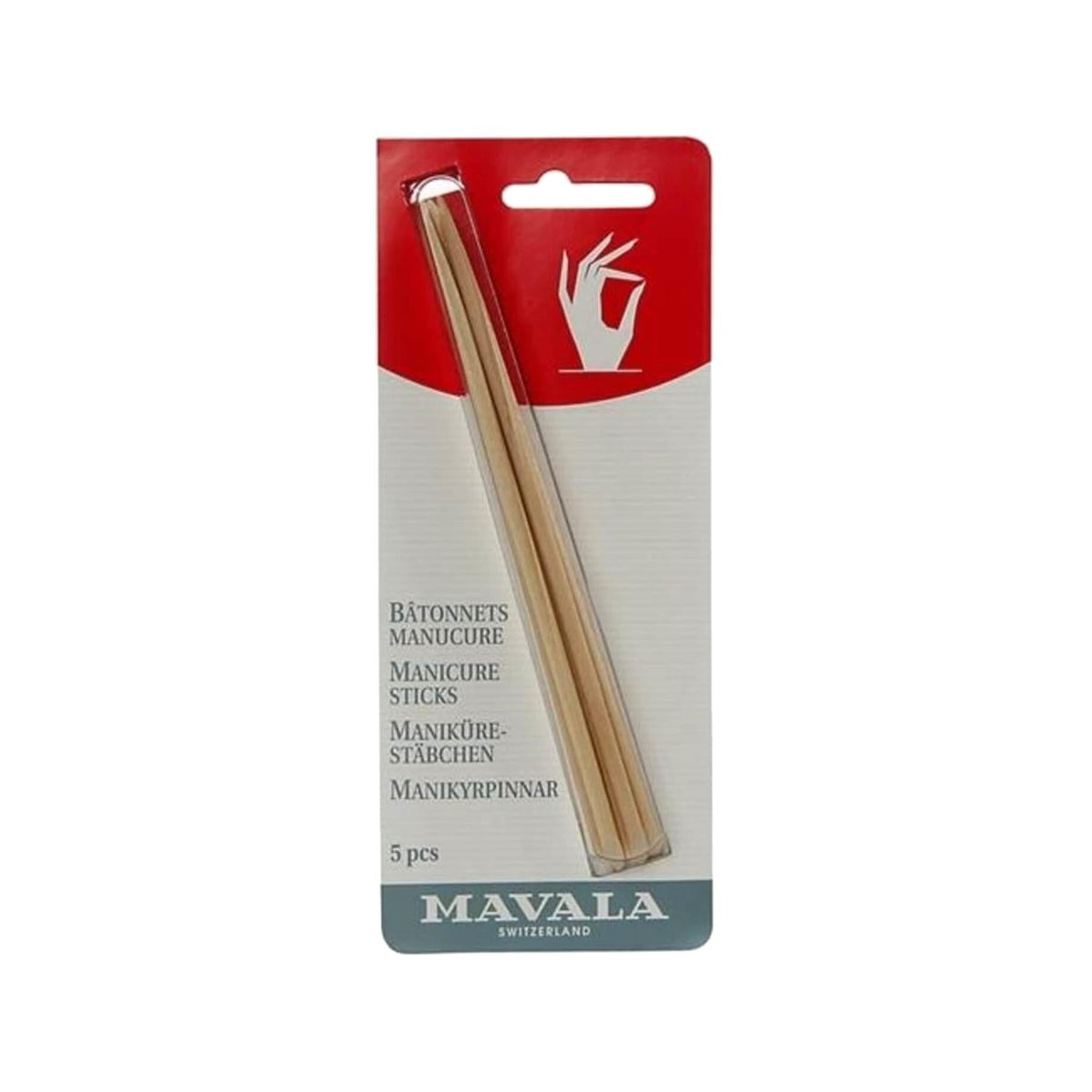 Tahta Manikür Çubukları - 5 Adet Wooden Nail Care Tools for Manicure, Disposable & Eco-Friendly