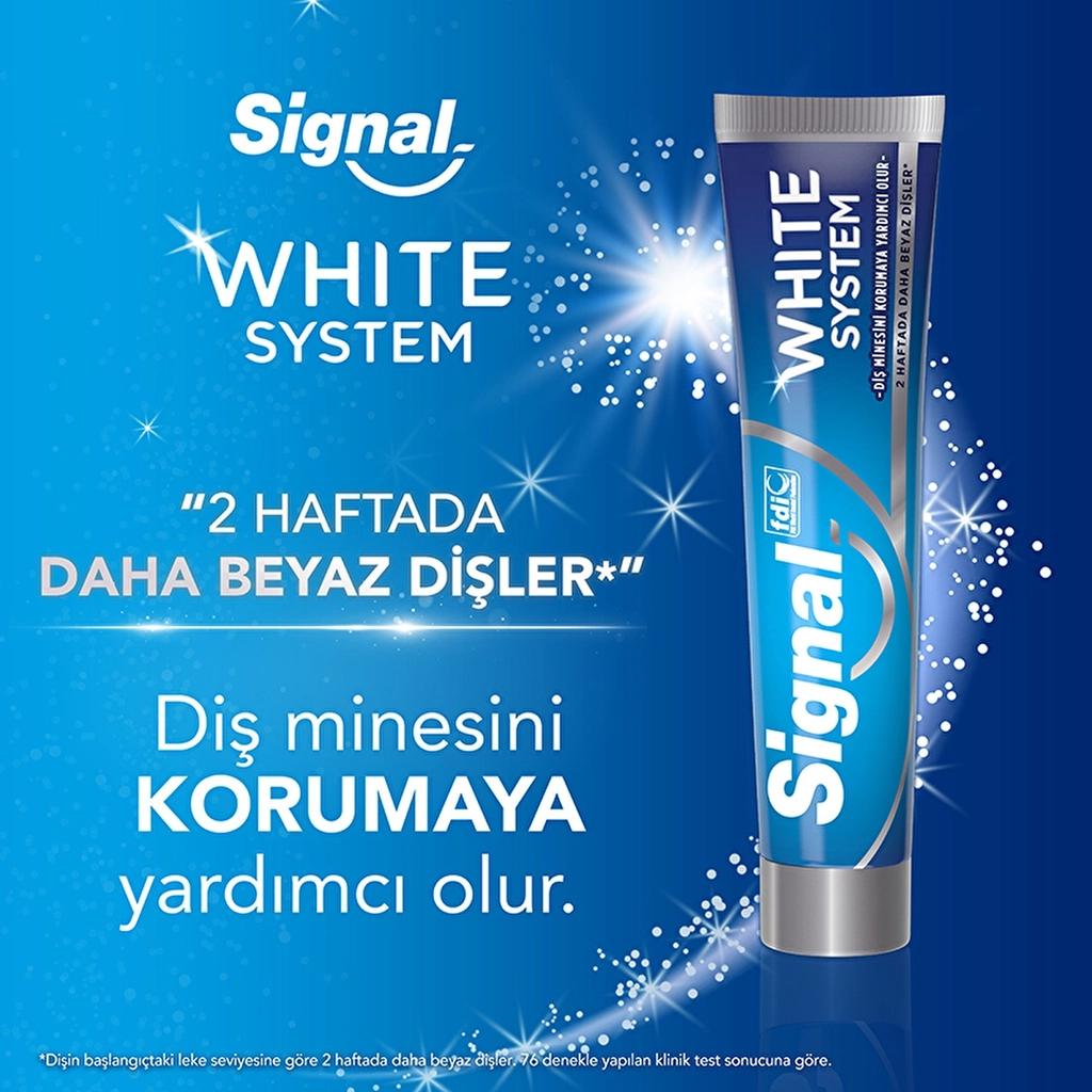 Signal White System & White Now Original Toothpaste Set 2x75ml