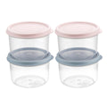 Bee Home Storage Container Set - 4 Piece, Dishwasher Safe, Polypropylene Containers for Breast Milk and Baby Food Storage