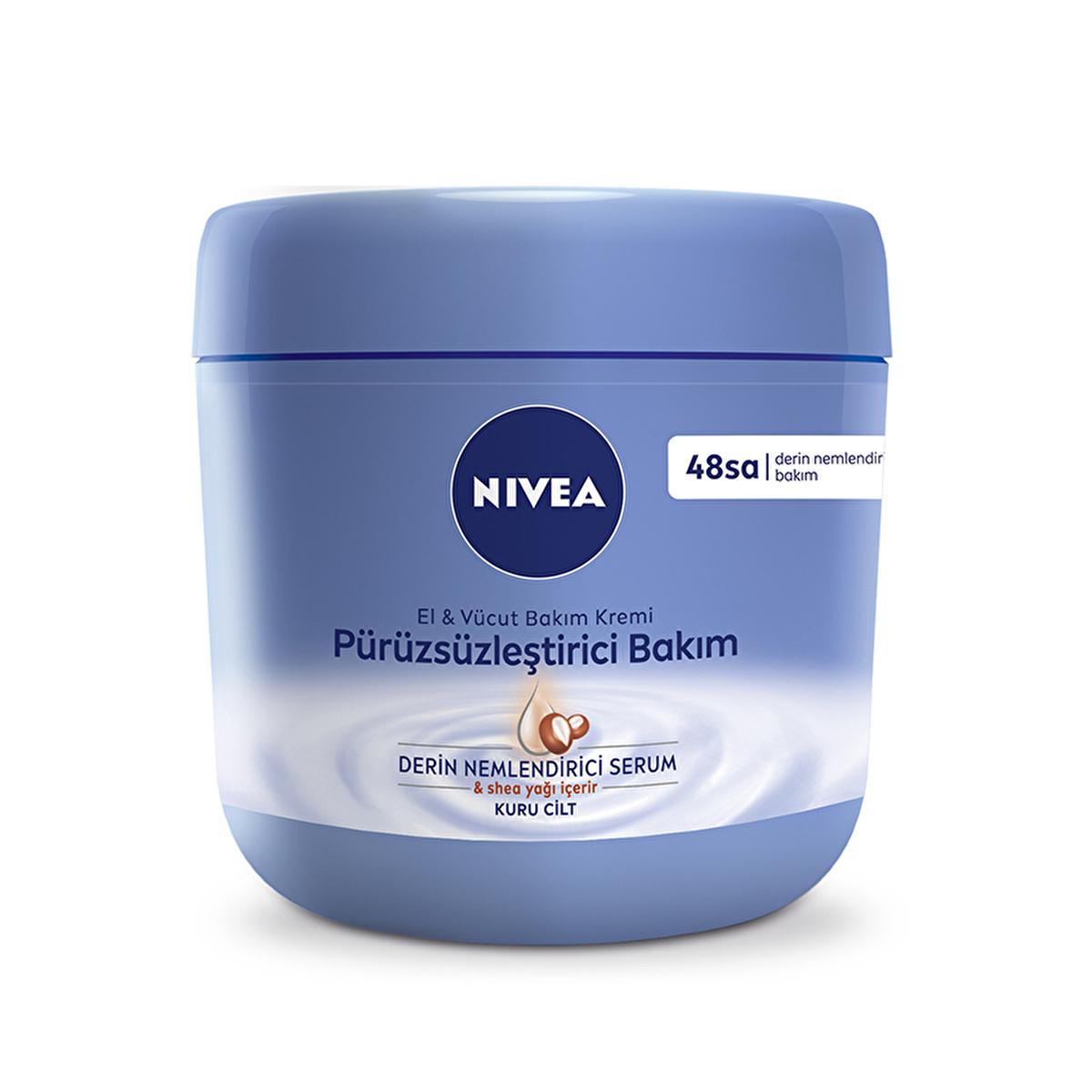 Nivea Moisturizing Body Cream for Dry Skin - 48 Hour Hydration, Shea Butter, Non-Greasy Formula