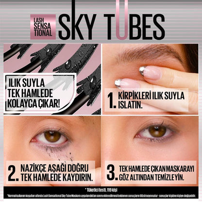 Maybelline New York Lash Sensational Sky Tubes Tubing Mascara 6ml